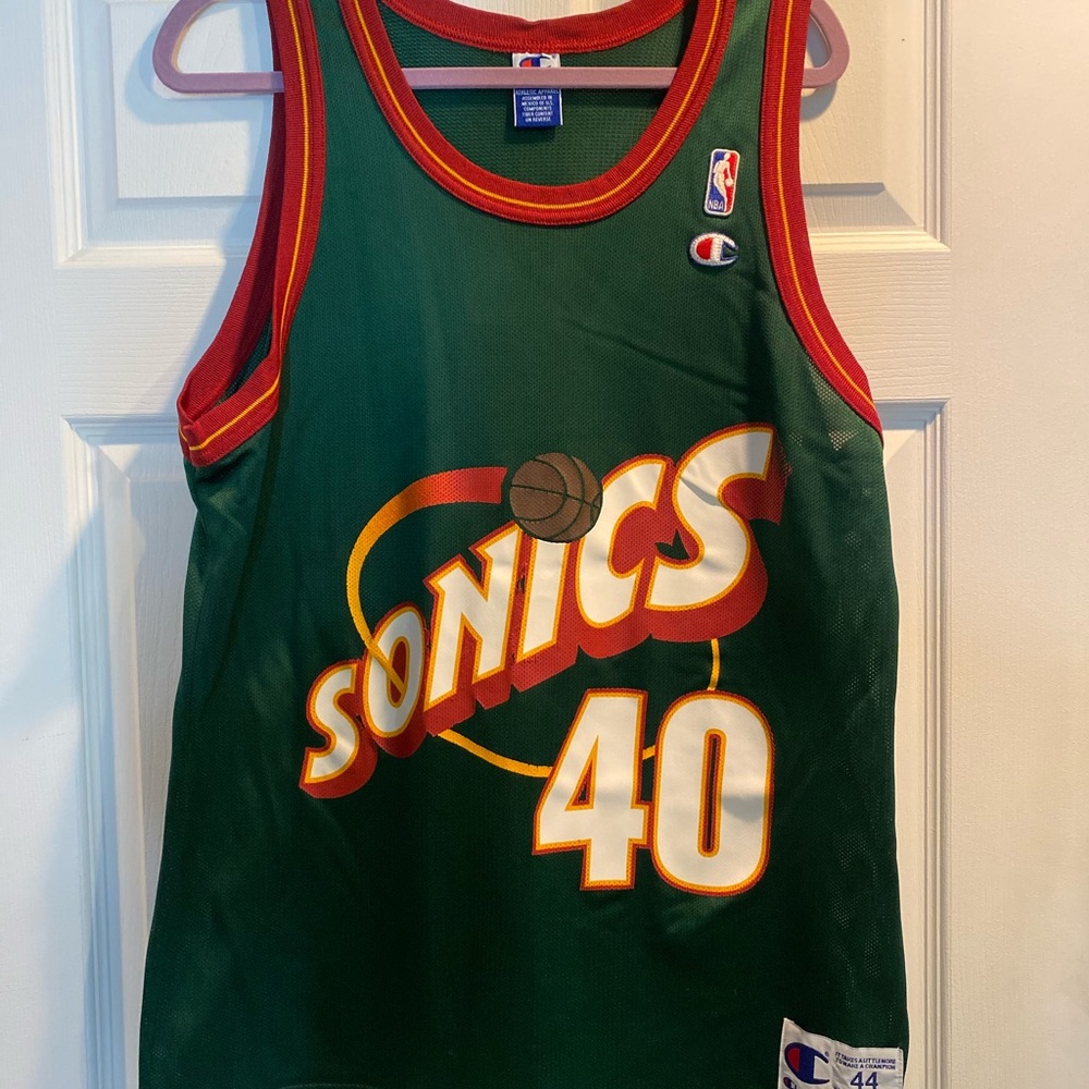 Champion NBA Seattle SuperSonics Shawn Kemp Jersey